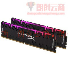 金士顿(Kingston) DDR4 3200 16GB(8G×2)套装 台式机内存 骇客神条 Predator掠食者系列 RGB灯条