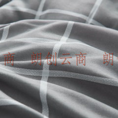 简丽（janlee） 被子冬天法兰绒棉被冬被双人床加厚保暖春季被芯2米 200*230cm 灰色