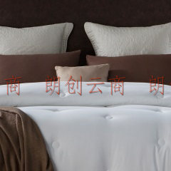 康尔馨 五星级酒店被子 加厚秋冬被 保暖纤维被芯 全棉面料 白色 220*240cm