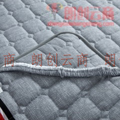 意尔嫚 床垫床褥家纺 四季可用双人轻薄床垫保护垫子 可折叠床褥子1.5米 150*200cm蓝诺