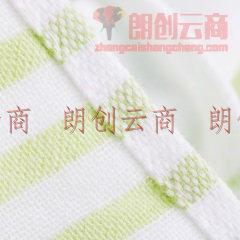 三利 纯棉纱布浴巾 A类标准 婴儿可用 柔软不掉毛裹身抹胸洗澡巾 70×140cm 森绿条纹