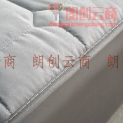 雅鹿·自由自在 床垫家纺 舒适透气软垫 180*200cm 四季保护床褥子可折叠床垫子 1.8米床 灰色