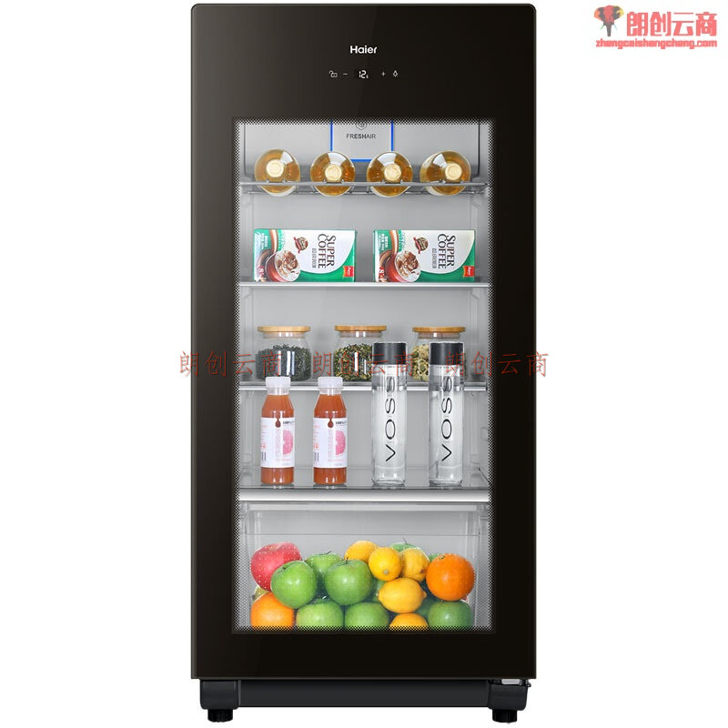 海尔(haier) 137升家庭营养保鲜冰吧 离子杀菌茶叶饮料展示柜 小冰箱